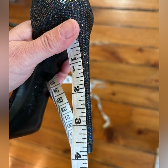Stuart Weitzman Nudistong Glitter Heel, size 7.5 - Picture 14 of 15